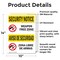 Signmission Weapon Free Zone Bilingual OSHA Security Notice Sign, Vinyl Decal, 10in W x 14in L, 2PK OS-2PACK-SN-D-1014-L-11684 - alternate 2